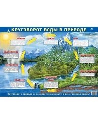 Демонстрационный плакат &quot;Круговорот воды в природе&quot; (без упаковки)