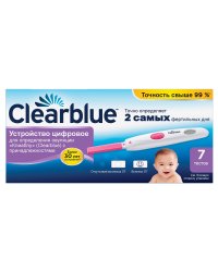 Цифровой тест для определения овуляции "Clearblue", с принадлежностями, 7 штук