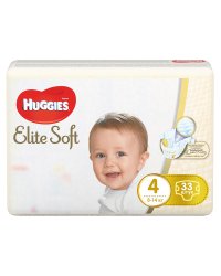 Подгузники Huggies Elite Soft Jumbo (4), 8-14 кг, 33 штуки