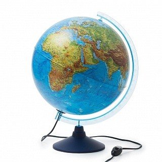 Глобус интерактивный физико-политический с подсветкой, 320 мм (арт. INT13200288)