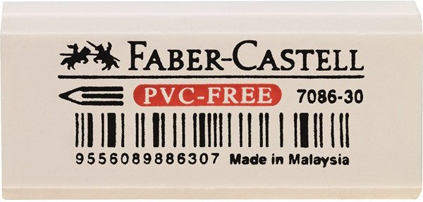 Ластики Ластик "Faber-castell 7086", белый, 41х18,5х11,5 мм
