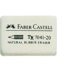 Ластик &quot;Faber-castell 7041&quot;, белый, 36x26x8 мм