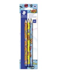 Карандаши чернографитные "Сomic Jumbo", HB, 3 штуки