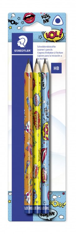 Карандаши чернографитные "Сomic Jumbo", HB, 3 штуки
