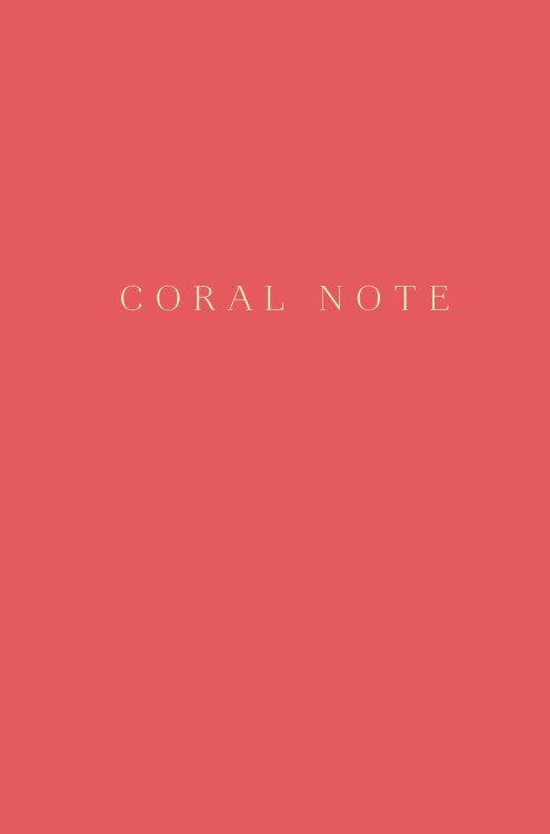 Coral Note. Блокнот с коралловыми страницами