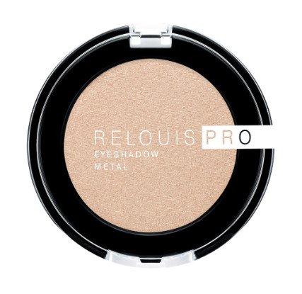 Тени для век Relouis "PRO EYESHADOW METAL" (тон 53, золотой)