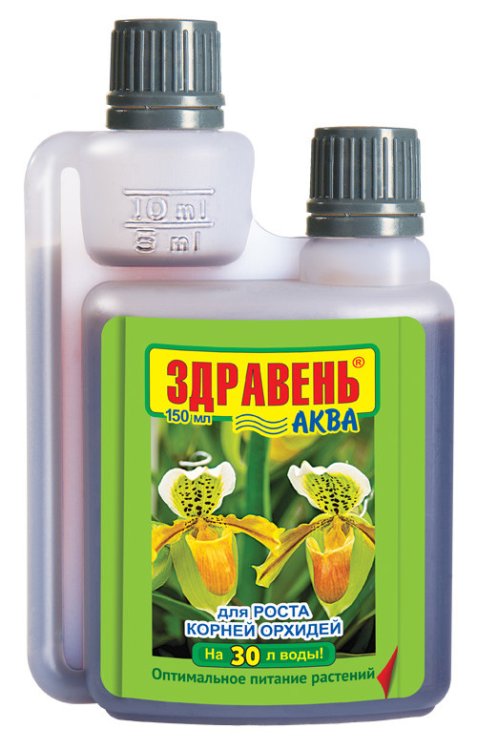 Обложка книги «Удобрение "Здравень Аква. для роста корней орхидей для корней", 150 мл»