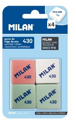 Ластики "Milan 430", 4 штуки