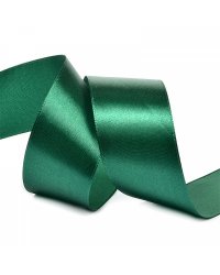 Лента атласная "Ideal", 1 1/2", 38 мм x 27,4 метра, цвет изумрудный (3045)
