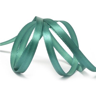 Лента атласная "Ideal", 1/4", 6 мм x 27,4 метра, цвет изумрудный (3045)