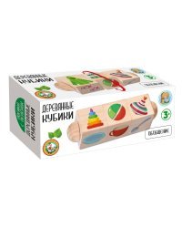 Кубики деревянные на оси &quot;Обобщение&quot; (3 кубика)