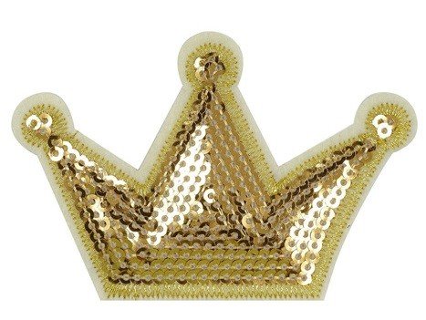 Термоаппликация из пайеток "Корона", 8,5x5 см, арт. 5AS-241