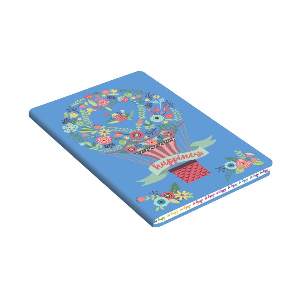 Обложка книги «Книга для записей "Be Happy! Дизайн 5", А6+, 80 листов»