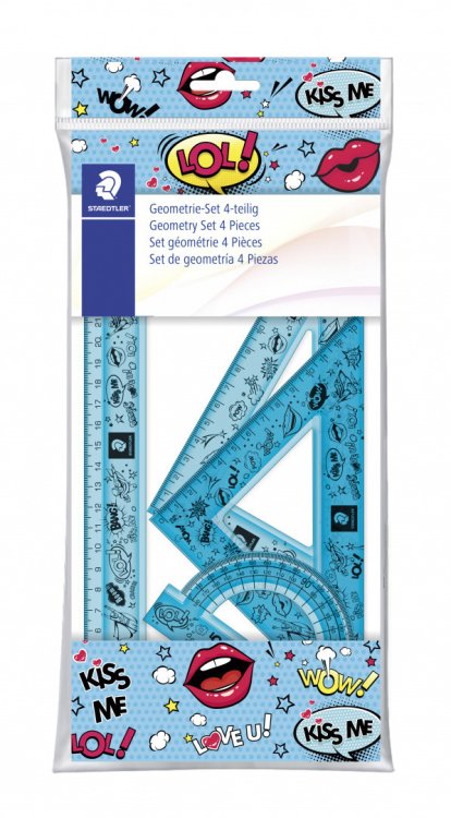 Геометрический набор "Staedtler. Comic", 4 предмета