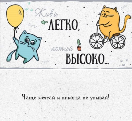Конверт для денег "Живи легко, летай высоко"