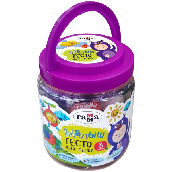 Тесто для лепки &quot;Малыш&quot;, 8 цветов