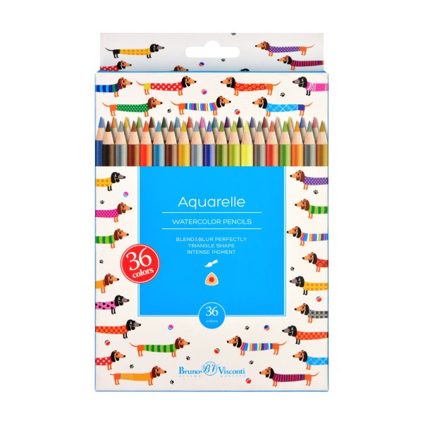 Карандаши акварельные "HappyColor", 36 цветов