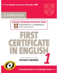Cambridge First Certificate in English 1 for Updated Exam Student's Book without answers