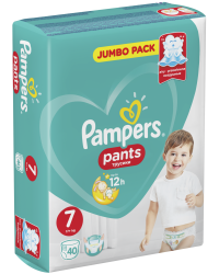 Подгузники-трусики "Pampers Pants Size", 17+ кг, 40 штук