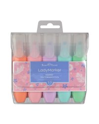 Набор текстовыделителей "LadyMarker", 5 цветов