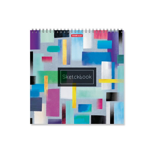 Альбом для эскизов на спирали "Абстракция", 220x220 мм, 40 листов