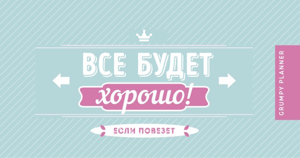 Планер. Grumpy planner. Все будет хорошо! 80х160мм, мягкая обложка на пружине