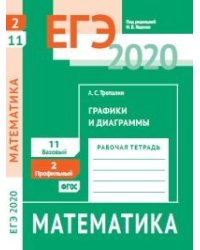 ЕГЭ 2020. Математика. Графики и диаграммы. Задача 2 (профильный уровень). Задача 11 (базовый уровень).Рабочая тетрадь. ФГОС