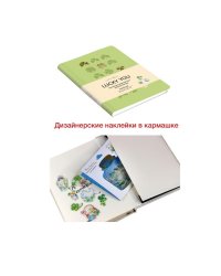 Книга для записей "Lucky You. Зеленый", В6, 80 листов, линия