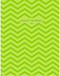 Блокнот в точку. Bullet Journal. Зигзаги, зеленый