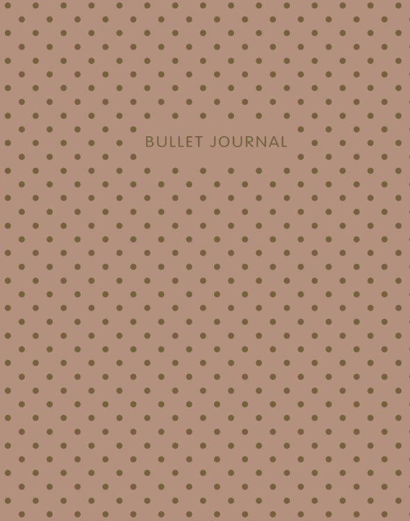 Блокнот в точку. Bullet Journal, 120 листов, коричневый