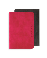 Записная книжка. Джинс делавэ, А6, 96 листов, красный + черный