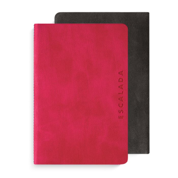 Записная книжка. Джинс делавэ, А6, 96 листов, красный + черный