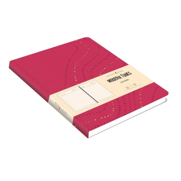 Ежедневник недатированный. Modern Tunes. Коралл, А5, 136 листов