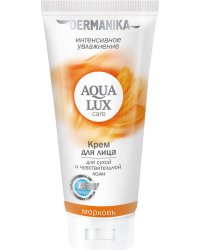 Крем для лица Dermanika Aqua Lux "Морковь", для сухой и чувствительной кожи, 75 мл