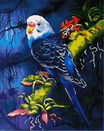 Алмазная вышивка (мозаика) "Попугай", 40x50 см