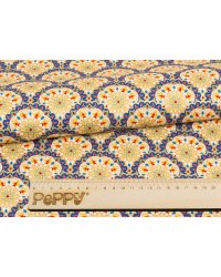 Ткань для пэчворка PEPPY "Индийское сари", 50х55 см, цвет: синий, арт. ИС-12