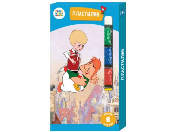 Пластилин &quot;Малыш и Карлсон&quot;, 6 цветов, арт. СМФ 12074