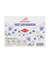 Холст акварельный грунтованный на картоне "Vista-Artista", 30x40 см, экстра-мелкое зерно, арт. VCA-3040