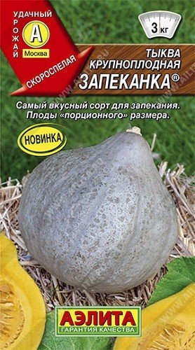 Семена. Тыква крупноплодная "Запеканка" (вес: 1 г)
