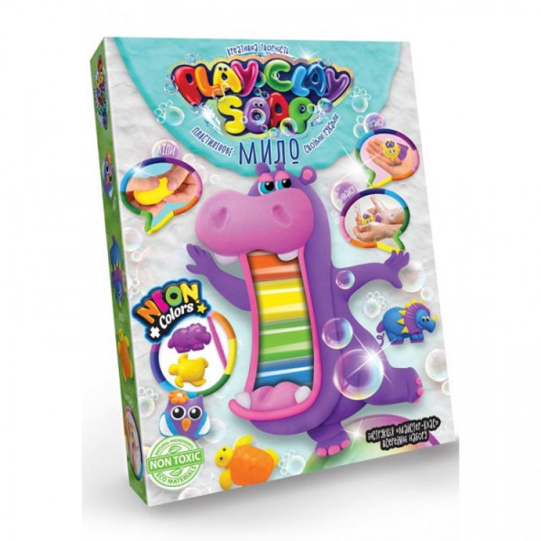Пластилиновое мыло своими руками "Play Clay Soap", 6 цветов, набор 1