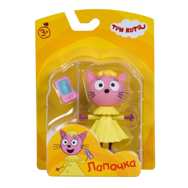 Фигурка пластиковая "Три кота. Лапочка", с аксессуарами, 7,6 см