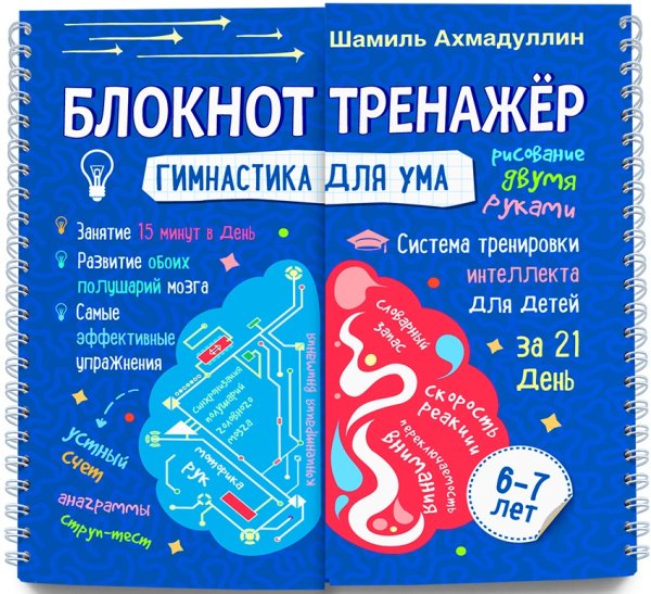 Гимнастика для ума. Система тренировки интеллекта для детей 6-7 лет за 21 день. Блокнот-тренажёр