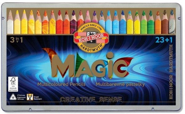 Карандаши цветные "Magic", 23+1 цветов