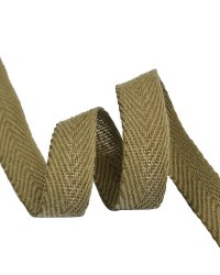 Тесьма киперная, 15 мм x 50 м, цвет: хаки
