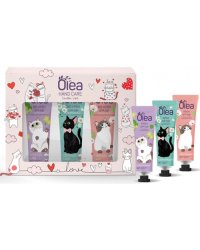 Подарочный набор "Olea Hand Care. Cats", 3 крема по 30 мл