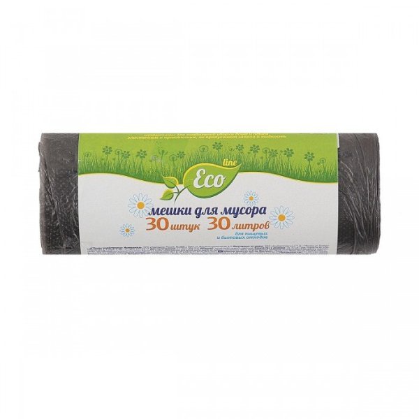 Мешки для мусора Русалочка "Eco Line", 30 л, 30 штук