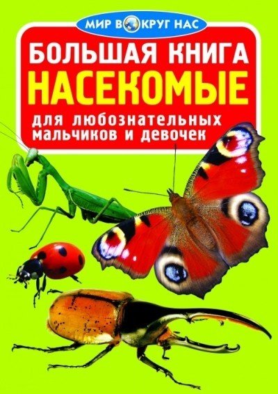 Обложка книги «Насекомые. Большая книга для любознательных мальчиков и девочек» — Завязкин Олег Владимирович, ISBN 9786177352210