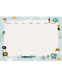 Планинг недатированный настольный "Weekly planner. Дизайн 1"