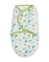 Конверт на липучке Summer Infant "SwaddleMe" (принт: динозавры, размер S/M)