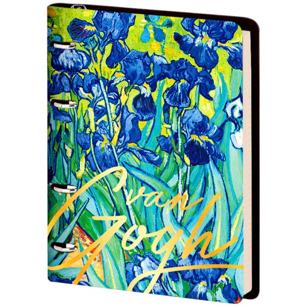 Тетрадь на кольцах "Vision. Van Gogh. Irises", А5, 80 листов, клетка